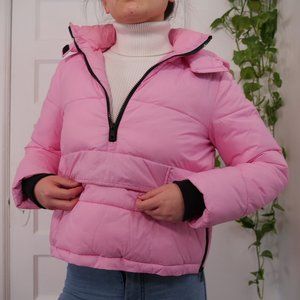 Cute bright pink puffer coat, size US S/XS